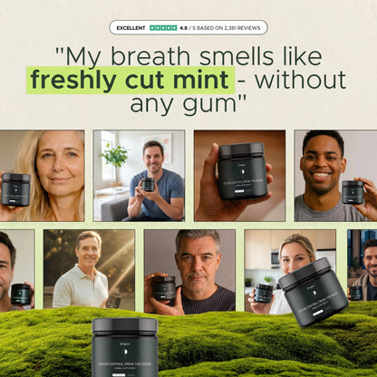 Herbal gel food supplement for bad breath
